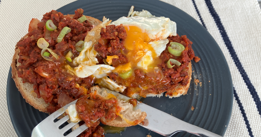 Meatless Mince on Toast